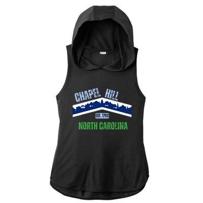 Flag Chapel Hill North Carolina Nc Vintage Ladies PosiCharge Tri-Blend Wicking Draft Hoodie Tank