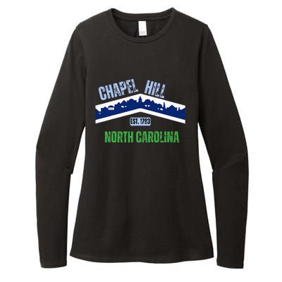 Flag Chapel Hill North Carolina Nc Vintage Womens CVC Long Sleeve Shirt