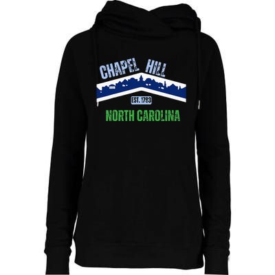 Flag Chapel Hill North Carolina Nc Vintage Womens Funnel Neck Pullover Hood