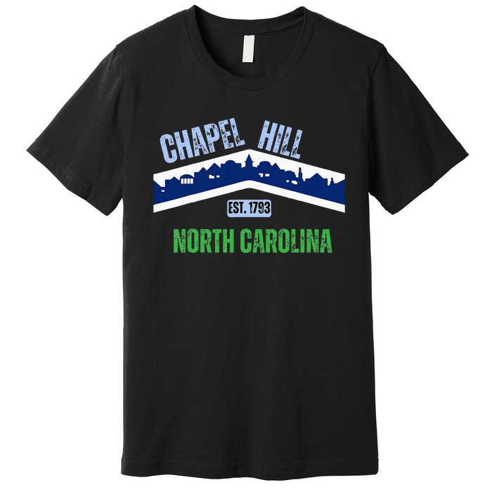 Flag Chapel Hill North Carolina Nc Vintage Premium T-Shirt