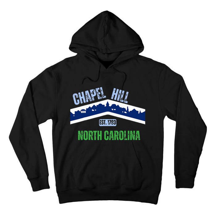 Flag Chapel Hill North Carolina Nc Vintage Tall Hoodie