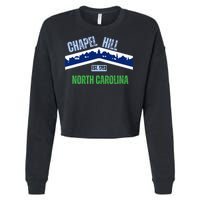 Flag Chapel Hill North Carolina Nc Vintage Cropped Pullover Crew