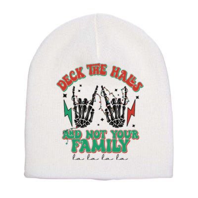 Funny Christmas Happy Holidays Short Acrylic Beanie