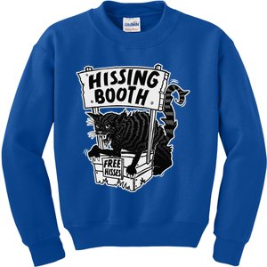 Funny Cat Hissing Booth For Cat Moms And Cat Dads Cool Gift Kids Sweatshirt