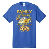 Family Cruise Happy New Year Decorations 2025 New Year Trip Cool Gift Tall T-Shirt