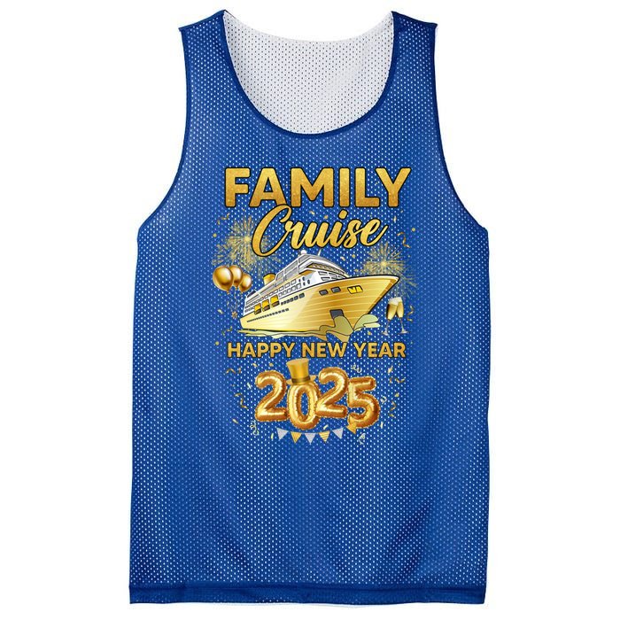 Family Cruise Happy New Year Decorations 2025 New Year Trip Cool Gift Mesh Reversible Basketball Jersey Tank