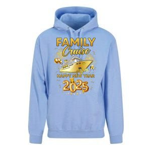 Family Cruise Happy New Year Decorations 2025 New Year Trip Cool Gift Unisex Surf Hoodie