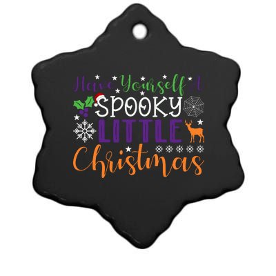 Funny Christmas Have Yourself A Spooky Little Christmas Spooky Goth Christmas Ceramic Star Ornament