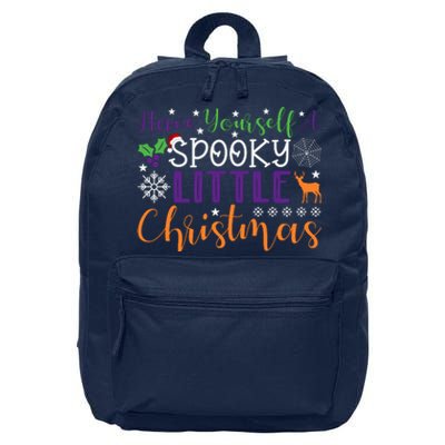 Funny Christmas Have Yourself A Spooky Little Christmas Spooky Goth Christmas 16 in Basic Backpack