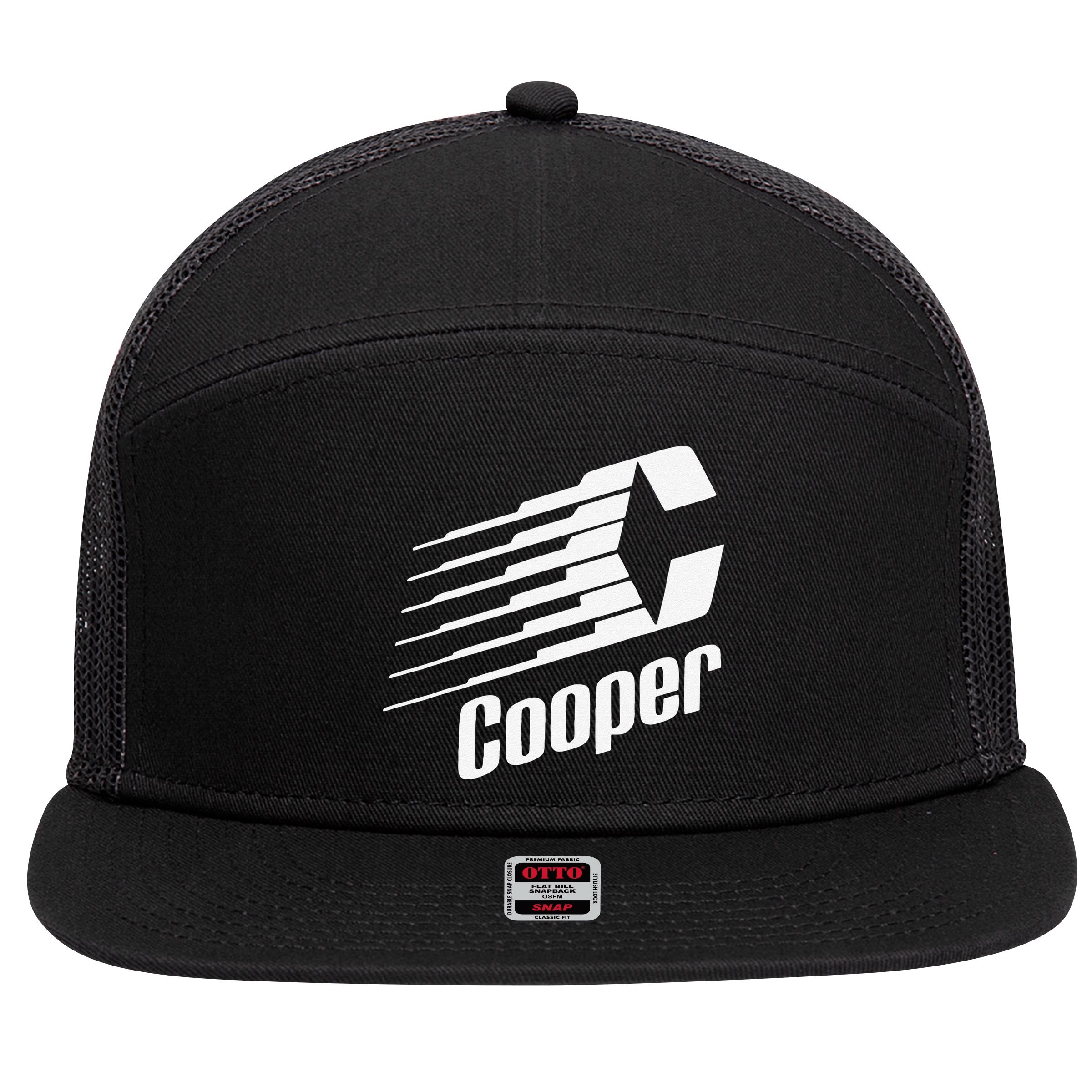 Funny Coopers Hockey Retro Player Sports Lovers 7 Panel Mesh Trucker Snapback Hat