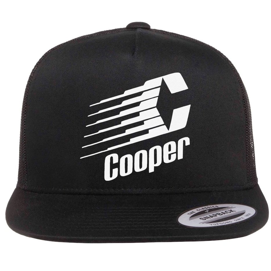 Funny Coopers Hockey Retro Player Sports Lovers Flat Bill Trucker Hat