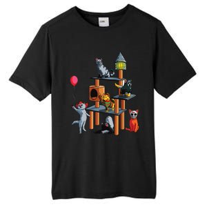 Funny Cat Horror Movies Cute Halloween For Cat Kitty Lovers Tall Fusion ChromaSoft Performance T-Shirt