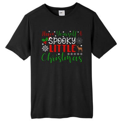 Funny Christmas Have Yourself A Spooky Little Christmas Spooky Goth Merry Christ Tall Fusion ChromaSoft Performance T-Shirt