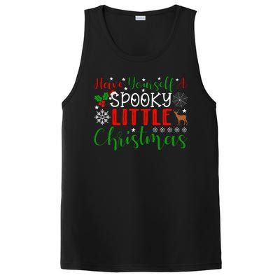 Funny Christmas Have Yourself A Spooky Little Christmas Spooky Goth Merry Christ PosiCharge Competitor Tank