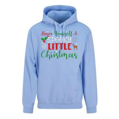 Funny Christmas Have Yourself A Spooky Little Christmas Spooky Goth Merry Christ Unisex Surf Hoodie