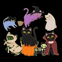 Funny Cute Halloween Costume Cats Kitties Doggie Tank