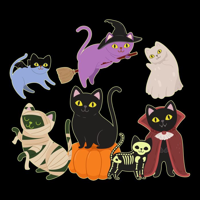 Funny Cute Halloween Costume Cats Kitties Doggie Tank