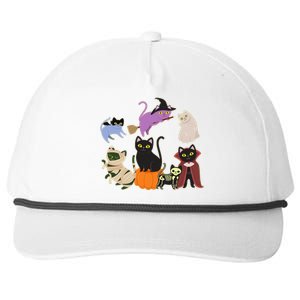 Funny Cute Halloween Costume Cats Kitties Snapback Five-Panel Rope Hat