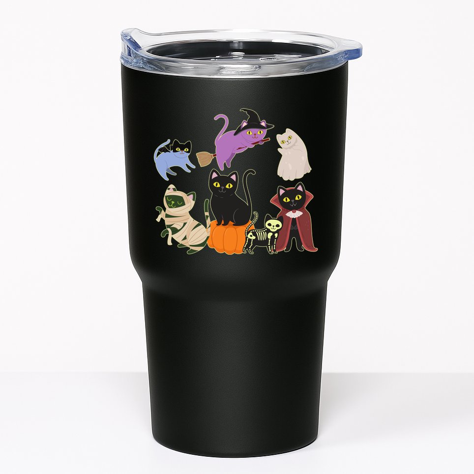 Funny Cute Halloween Costume Cats Kitties Tumbler