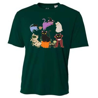 Funny Cute Halloween Costume Cats Kitties Cooling Performance Crew T-Shirt