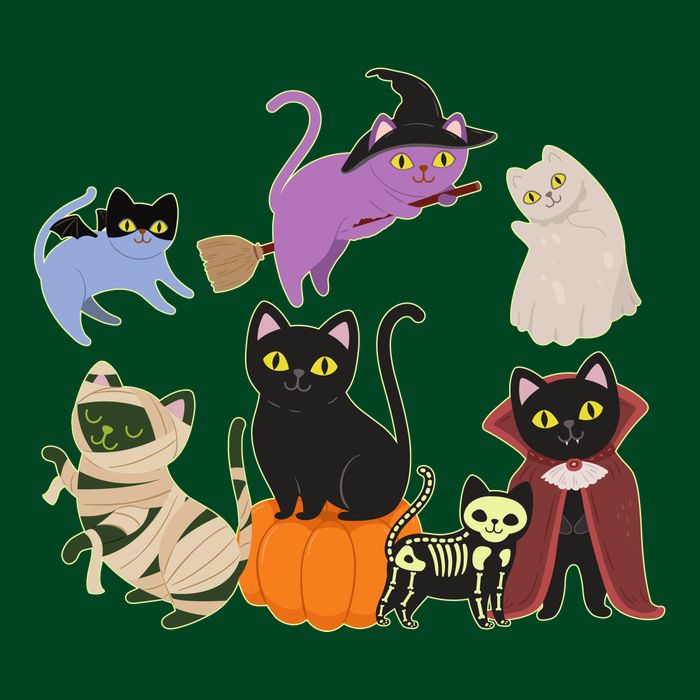 Funny Cute Halloween Costume Cats Kitties Hoodie