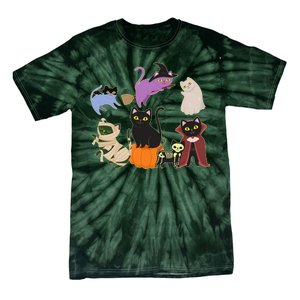 Funny Cute Halloween Costume Cats Kitties Tie-Dye T-Shirt