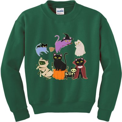 Funny Cute Halloween Costume Cats Kitties Kids Sweatshirt