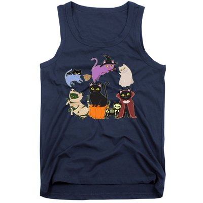 Funny Cute Halloween Costume Cats Kitties Tank Top