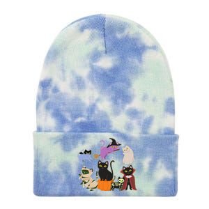 Funny Cute Halloween Costume Cats Kitties Tie Dye 12in Knit Beanie