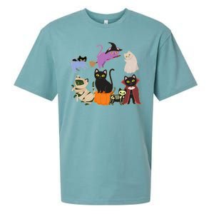 Funny Cute Halloween Costume Cats Kitties Sueded Cloud Jersey T-Shirt