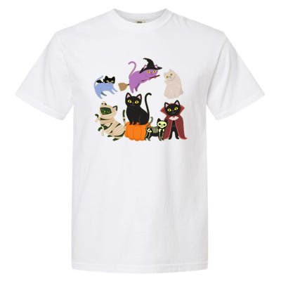 Funny Cute Halloween Costume Cats Kitties Garment-Dyed Heavyweight T-Shirt