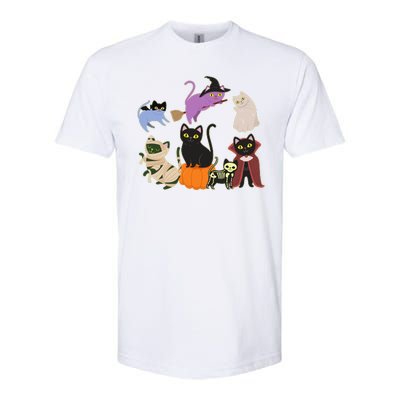 Funny Cute Halloween Costume Cats Kitties Softstyle® CVC T-Shirt