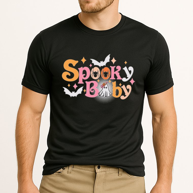 Funny Cute Halloween Spooky Baby Cooling Performance Crew T-Shirt