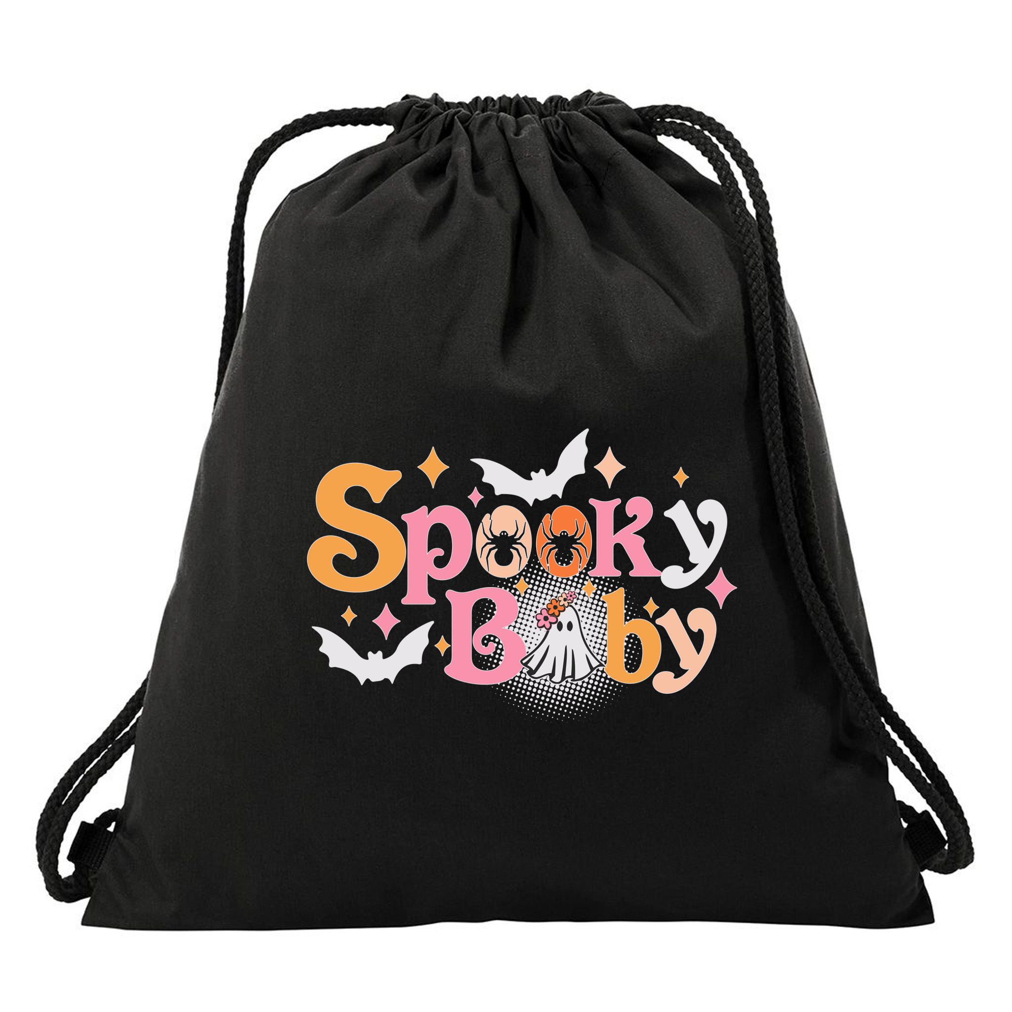 Funny Cute Halloween Spooky Baby Drawstring Bag