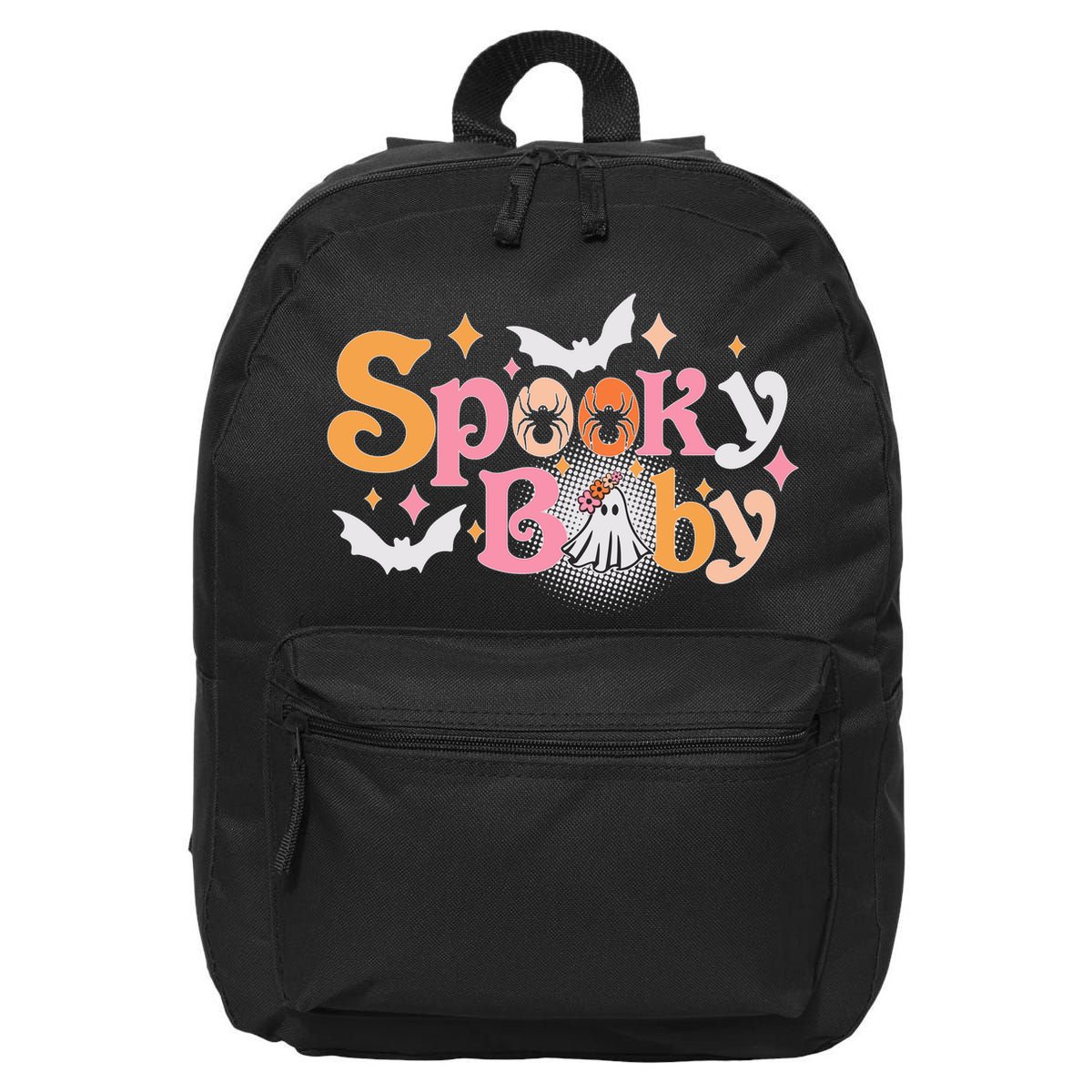 Funny Cute Halloween Spooky Baby 16 in Basic Backpack