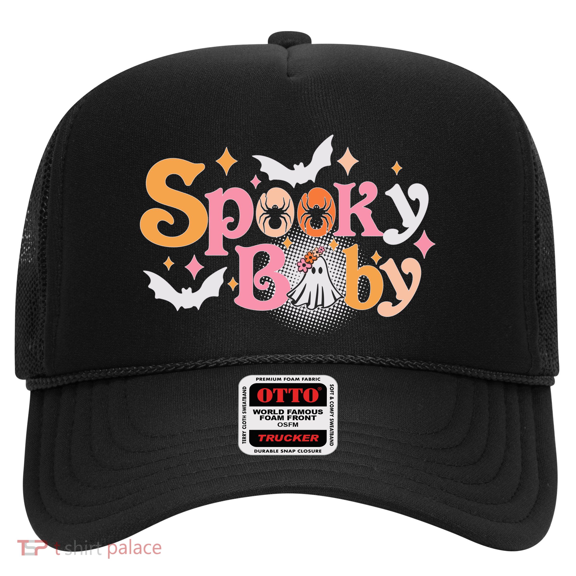 Funny Cute Halloween Spooky Baby Trucker Hat