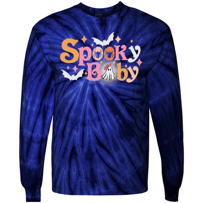 Funny Cute Halloween Spooky Baby Tie-Dye Long Sleeve Shirt