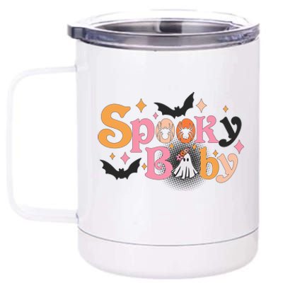 Funny Cute Halloween Spooky Baby 12 oz Stainless Steel Tumbler Cup