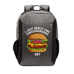 Funny Cheeseburger Hamburger Art Food Burger Lover Vector Backpack