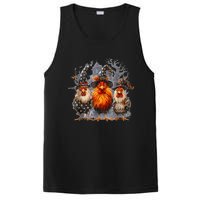 Funny Chicken Halloween Costume Spooky Season Chickens Witch PosiCharge Competitor Tank