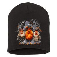 Funny Chicken Halloween Costume Spooky Season Chickens Witch Short Acrylic Beanie