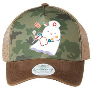 Funny Cute Halloween Nurse Ghost Legacy Tie Dye Trucker Hat