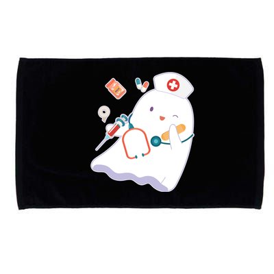 Funny Cute Halloween Nurse Ghost Microfiber Hand Towel