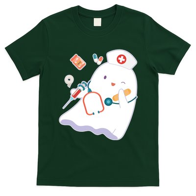 Funny Cute Halloween Nurse Ghost T-Shirt