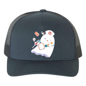 Funny Cute Halloween Nurse Ghost Yupoong Adult 5-Panel Trucker Hat