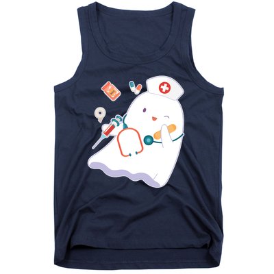 Funny Cute Halloween Nurse Ghost Tank Top