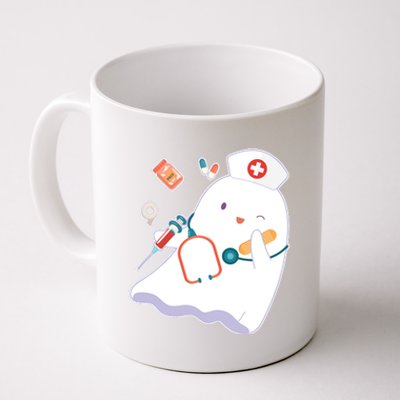 Funny Cute Halloween Nurse Ghost Coffee Mug