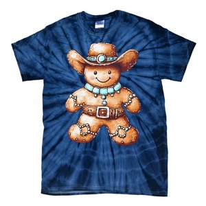 Funny Cowboy Howdy Gingerbread Christmas Holiday Tie-Dye T-Shirt