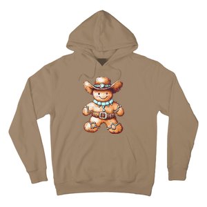 Funny Cowboy Howdy Gingerbread Christmas Holiday Hoodie