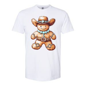 Funny Cowboy Howdy Gingerbread Christmas Holiday Softstyle CVC T-Shirt